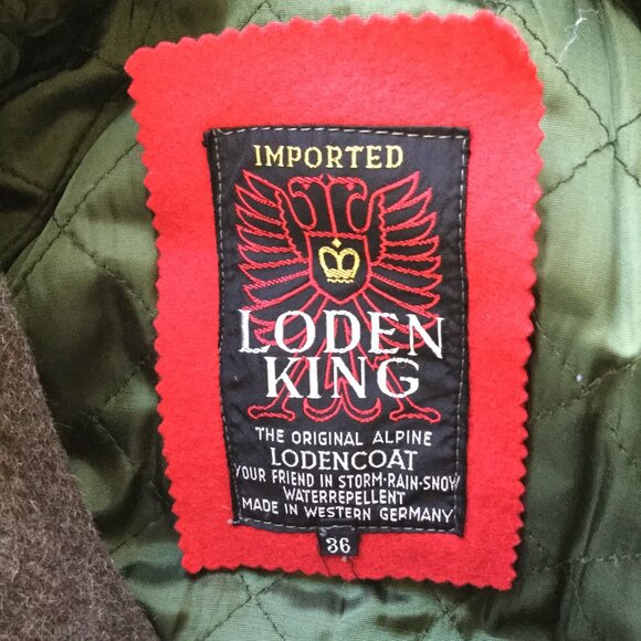 Loden King Wool Hooded Coat 36 - Picture 5 of 6